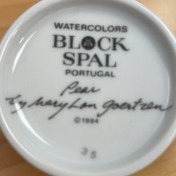 𝅺SET of 4 demitasse cups and plates made in Portugal by Block Spal in 1984 - Picture 8 of 8